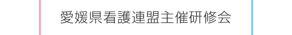 愛媛県看護連盟主催研修会